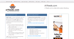 Desktop Screenshot of a1feeds.com