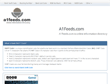 Tablet Screenshot of a1feeds.com