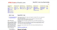 Desktop Screenshot of ifsc-code.a1feeds.com